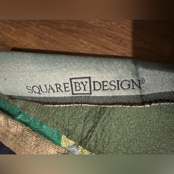 NEW 2 square by design pillow panels teal blue - Picture 3 of 8